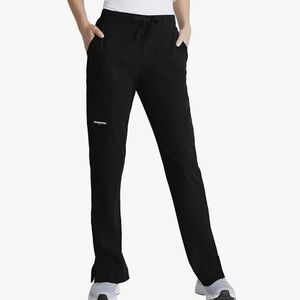 BARCO Skechers Vitality Charge Scrub Pants Medium Petite‎ Black 4-Way Stretch